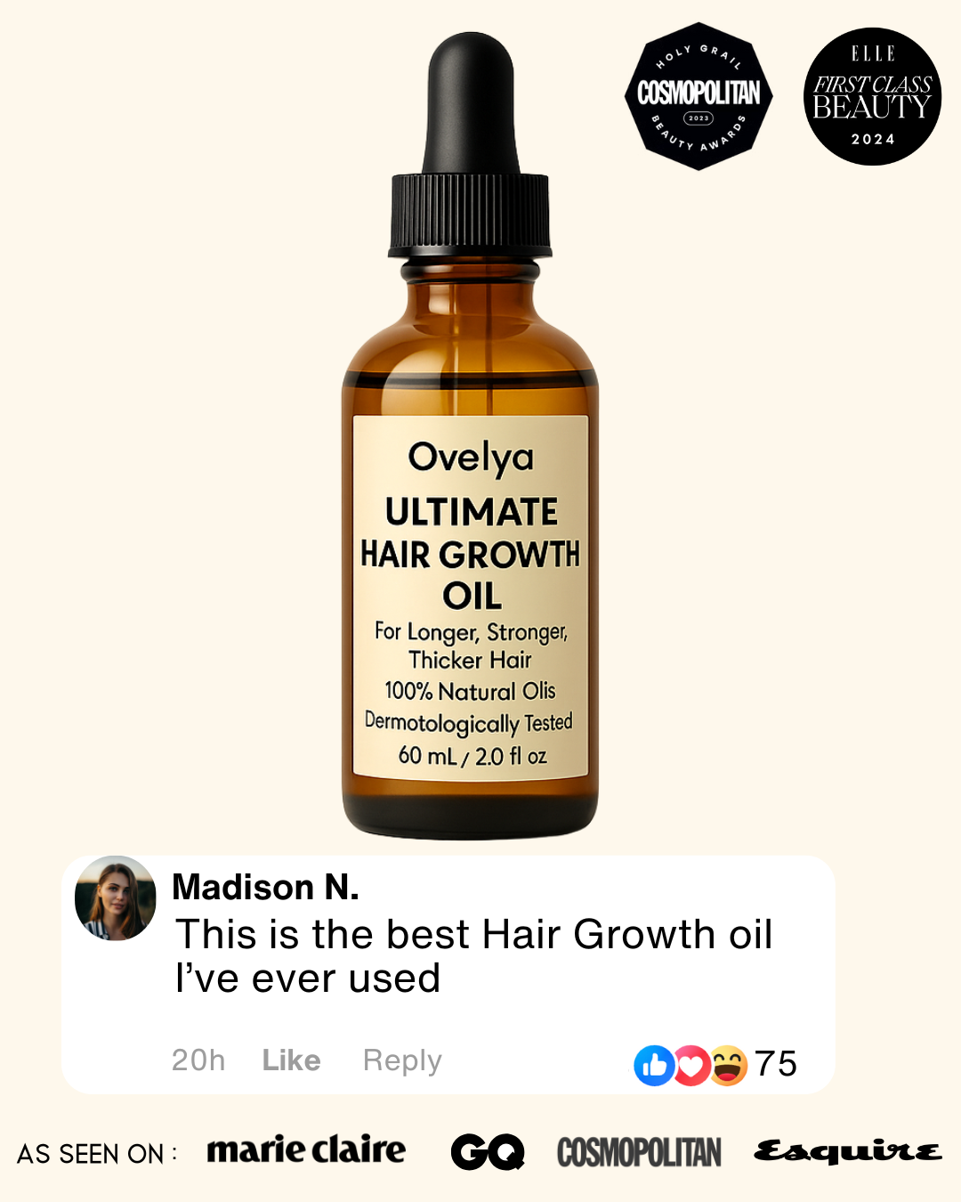 Ovelya® The Ultimate Hair Growth Oil