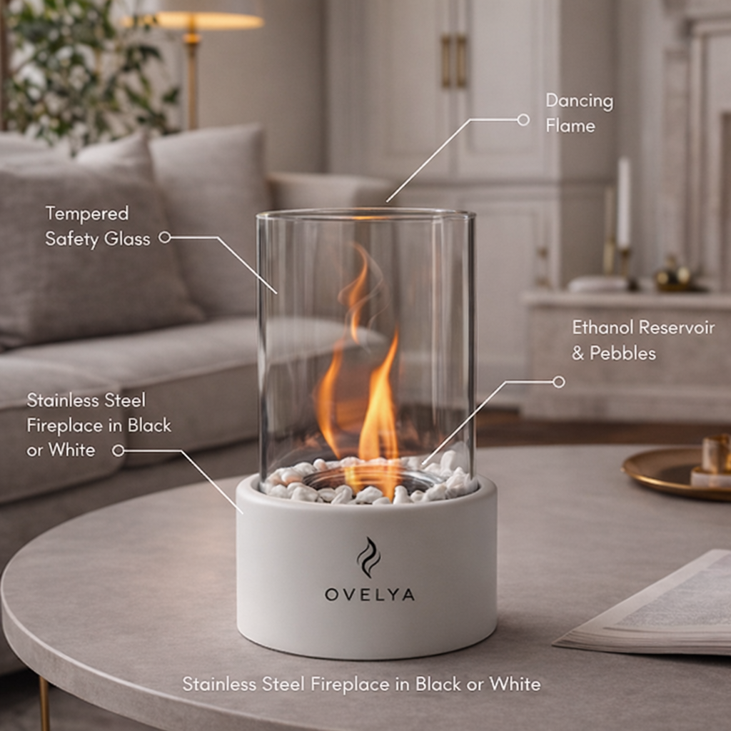 Ovelya™ Dancing Flame Tabletop Fireplace