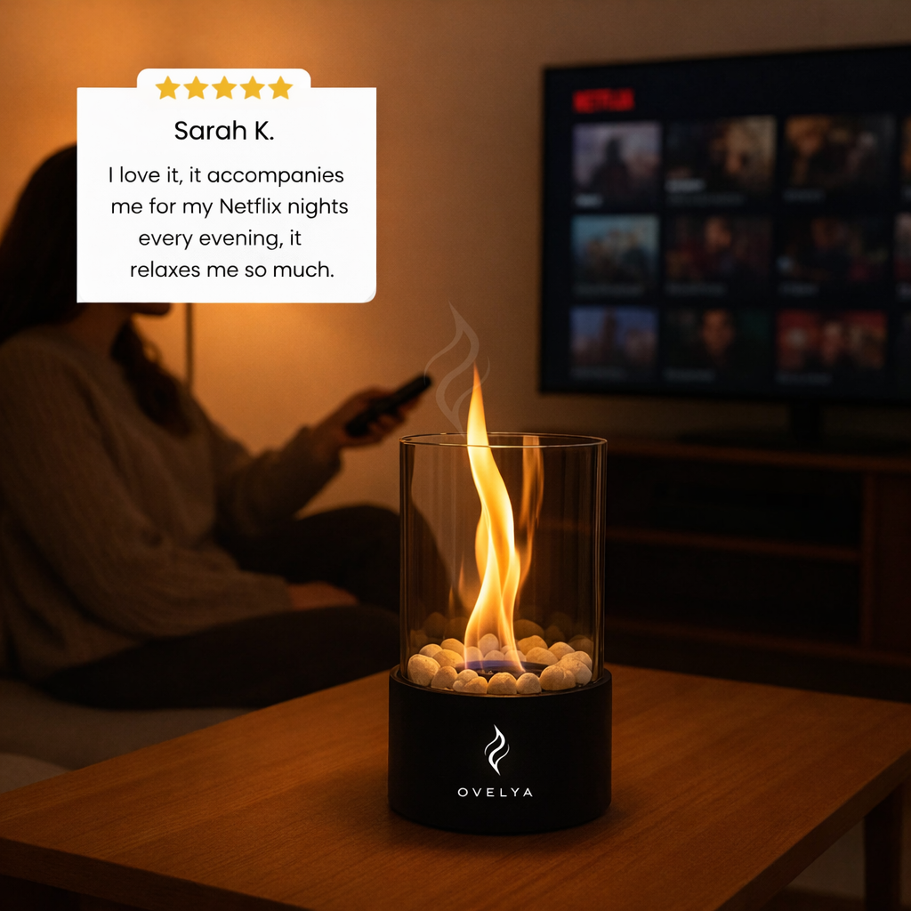 Ovelya™ Dancing Flame Tabletop Fireplace